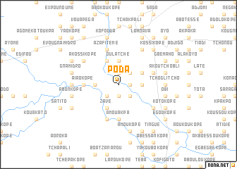 map of Poda