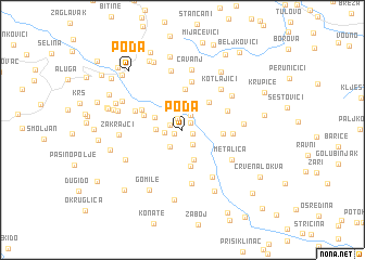 map of Poda