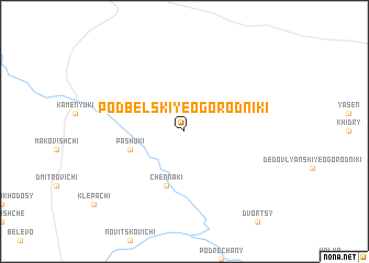 map of Podbelʼskiye Ogorodniki