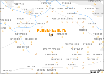 map of Podbereznoye