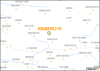 map of Podberez\