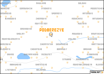 map of Podberez\