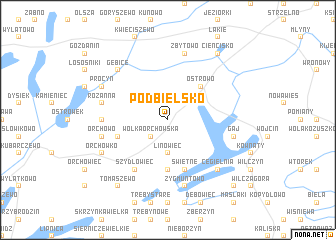 map of Podbielsko