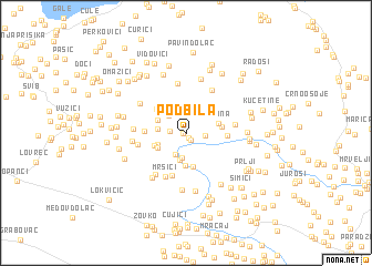 map of Podbila