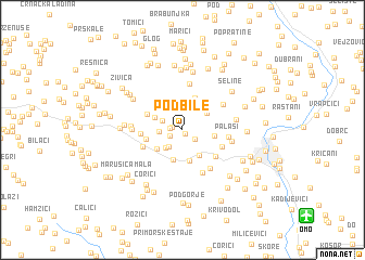 map of Podbile