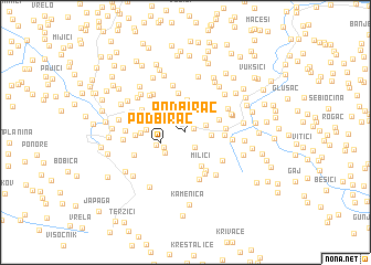 map of Podbirač