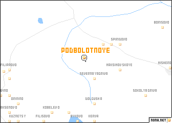 map of Podbolotnoye