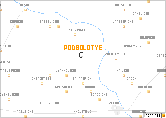 map of Podbolotʼye