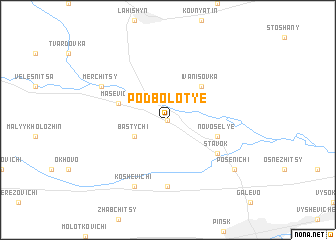 map of Podbolotʼye
