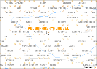 map of Podbořanský Rohozec