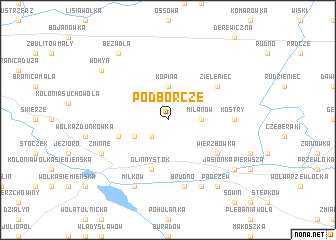 map of Podborcze