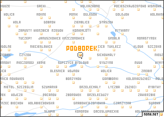 map of Podborek