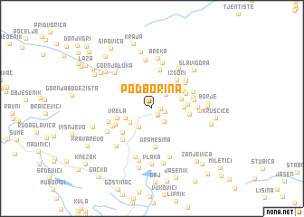 map of Podborina