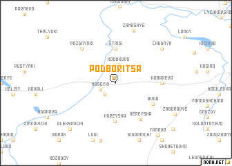 map of Podboritsa