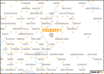 map of Podborky