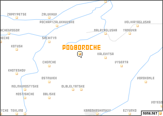 map of Podboroche