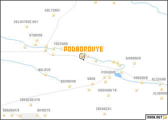 map of Podborov\