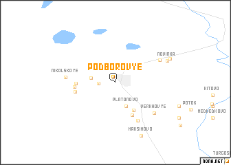 map of Podborov\