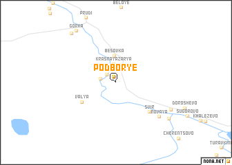 map of Podbor\