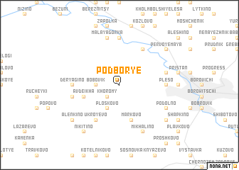 map of Podbor\