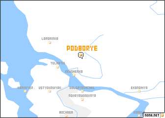 map of Podbor\