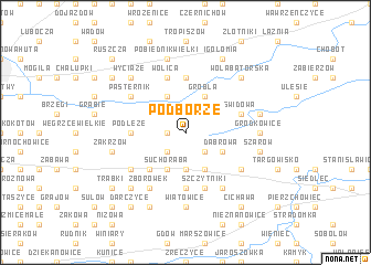 map of Podborze