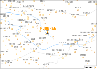 map of Podbreg