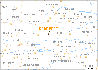 map of Podbrest
