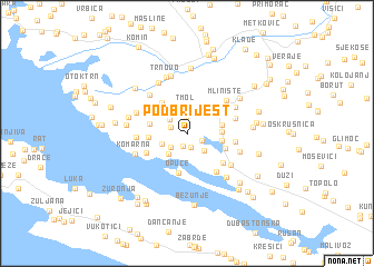 map of Podbrijest