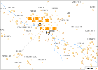 map of Podbrina