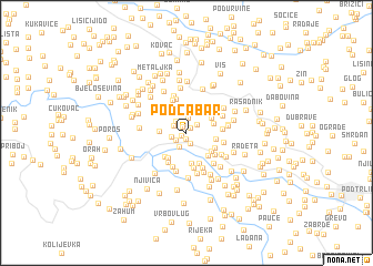 map of Podčabar