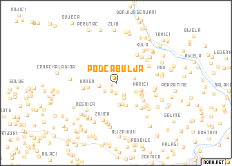 map of Pod Čabulja