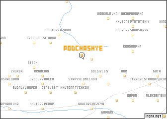 map of Podchashʼye