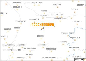 map of Podchernëvo