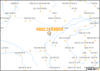 map of Podczerwone