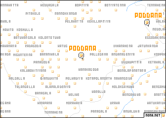 map of Poddana