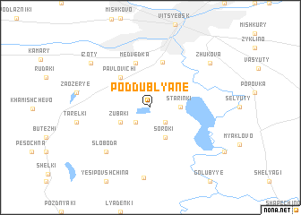 map of Poddublyane