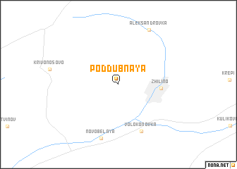 map of Poddubnaya