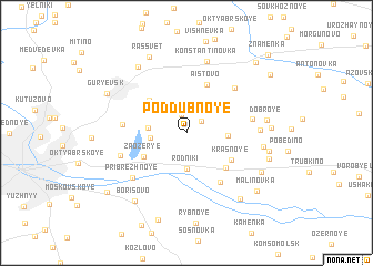 map of Poddubnoye