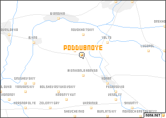 map of Poddubnoye