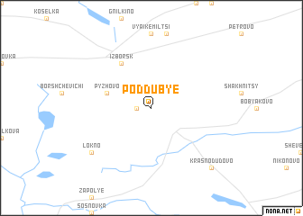 map of Poddub\