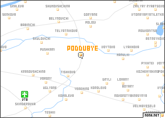 map of Poddubʼye