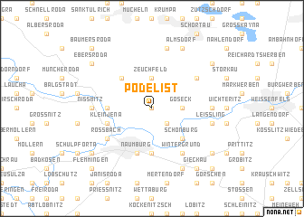 map of Pödelist