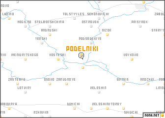 map of Podelʼniki