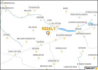 map of Podely