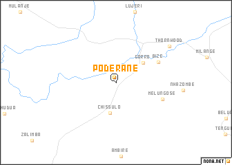 map of Poderane