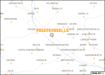 map of Podere Modello