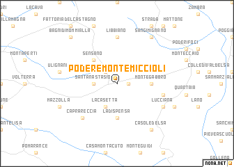 map of Podere Monte Miccioli