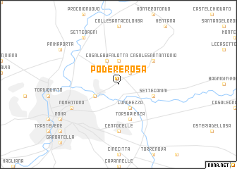 map of Podere Rosa