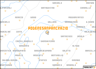 map of Podere San Pancrazio